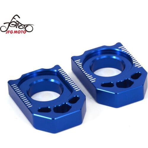 Motorcycle CNC Rear Chain Adjuster Axle Block For YAMAHA YZ250F 2012-2016 YZ450F 2010-2016 YZ 250F 450F