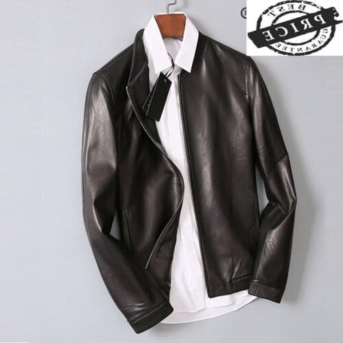 Jacket Genuine Leather Men Autumn Spring Clothes 2021 Fashion Streetwear Motorcycle Real Sheepskin Coat Chaqueta a1DK020