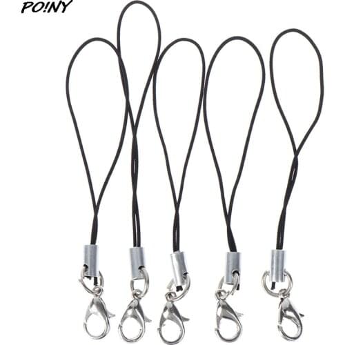 10Pcs Lanyard Lariat Strap Cords Lobster Clasp Rope Keychains Hooks Mobile Set Charms Keyring Bag Accessories Key Ring