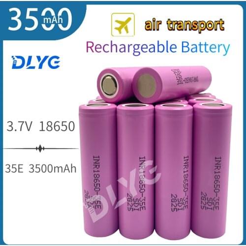 100% original 35E lithium battery, original power supply 18650, 3500mAh, 3.7v, 25a, high power, INR18650, for power tools