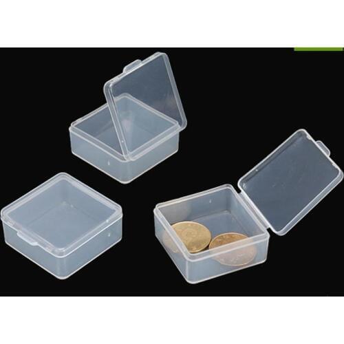 1000pcs Portable Multifunction Transparent Plastic Box Small Parts Mini Chip Box Headphone Coin Packaging Boxes SN1009