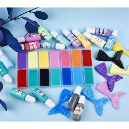 10g UV Resin Solid Color Pigment Polish Resin Colorant For Silicone Mold Jewelry Making DIY Handmade Crafts 24 Colors