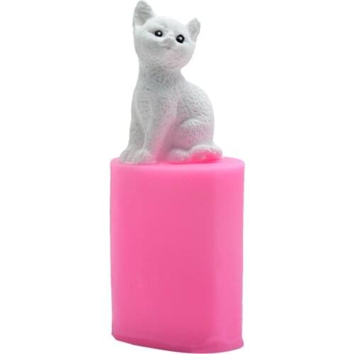 3D Cute Cat Fashion Shaped DIY Silicone Mold Chocolate Soap Molds Cake Decorating Tools Baking Tools Cake Mould