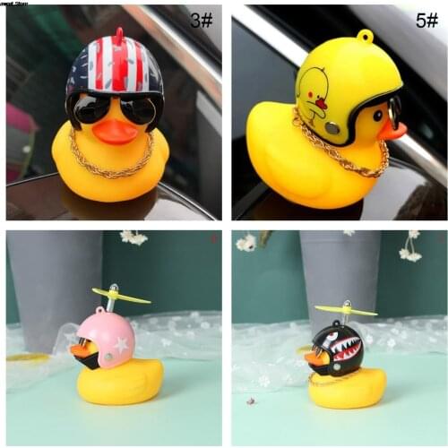 Multi Type Car Goods Gift Wind-breaking Wave-breaking Duck For Car Ornaments Auto Interior Decoration With Lamp/Without Lamp