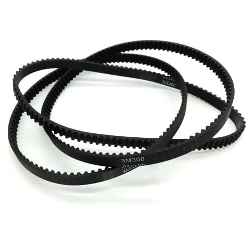 Free shipping, HTD3M Endless Timing Belt, 300mm Length, 6mm Width, 300-HTD3M-6