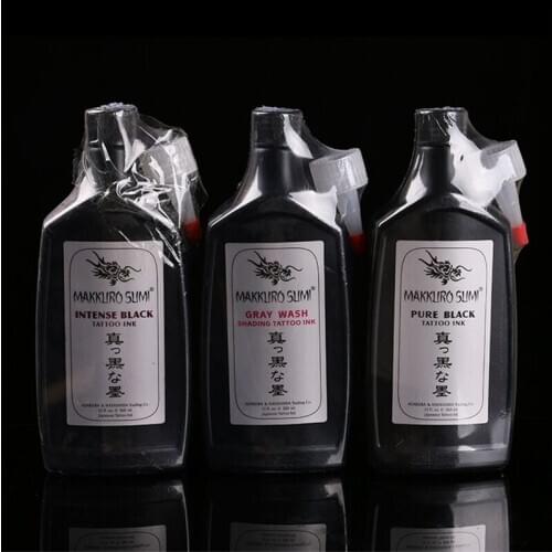 Tattoo Ink Black Pigmention Ink for Tattoo Machine Kits graywash black intense black pure black 360ml/bottle