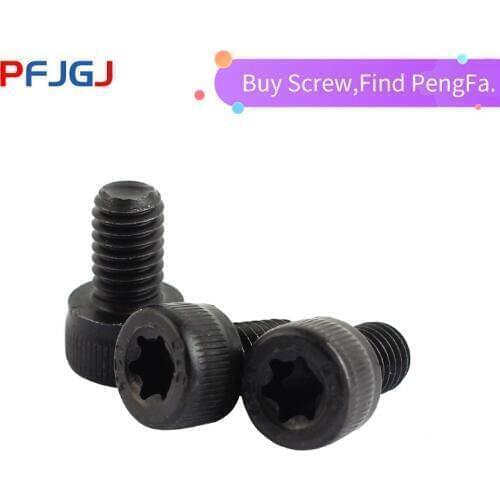 Peng 12.9 grade plum blossom hole cylindrical head screw black cup head plum blossom hole cylindrical screw M8M10