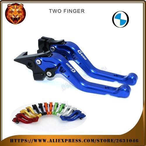 For BMW G650 GS 650 (LOGO: G650) BLACK GOLD SILVER NEY STYLE MOTO MOTOBIKE Motorcycle Adjustable Short Brake Clutch Levers