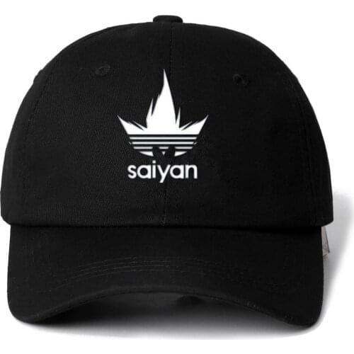 Dropshipping New DRAGON BALL Saiyan Dad Hat Embroidery Baseball Caps Black Snapback Hats Men Women Garros