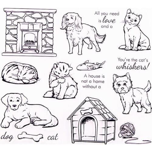 Hot selling Watchdog transparent clear stamp / silicone seal roller stamp DIY scrapbook album / card production