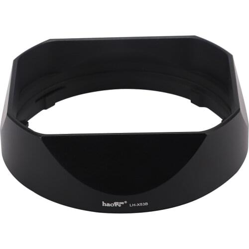 Haoge Bayonet Square Metal Lens Hood with Cap for Fujifilm Fujinon XF 18mm F2 RR Lens