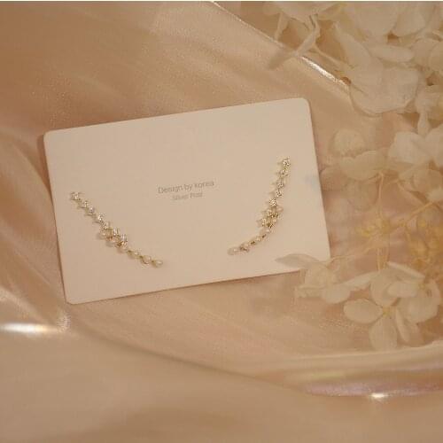 Xinbada 14k Real Gold Micro-inlaid Zircon Pearl Exquisite Earrings for Woman Shine Holiday Daiy Stud Earring Fashion Jewelry