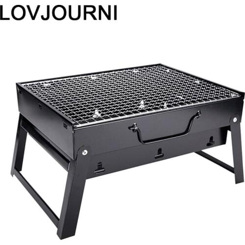 Grelha Para Mini Griglia Portatil Smoker Camping Carbon Charcoal for Outdoor Parrilla Churrasco Commercial Grill Barbecue