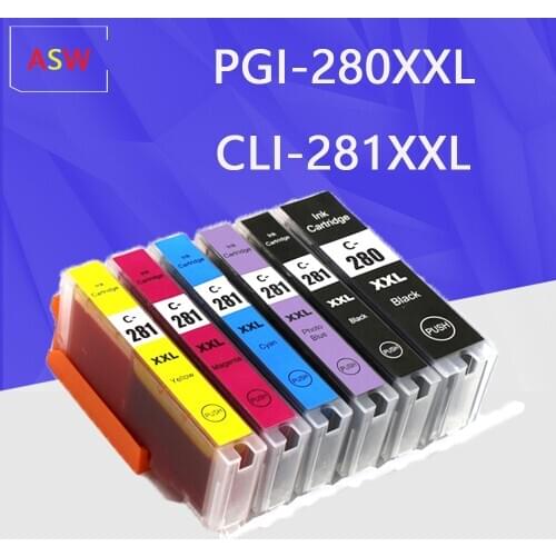 PGI280 PGI-280 CLI-281 compatible Ink Cartridge For Canon TR7520 TR8520 TS6120 TS8120 TS9120 inkjet printer PGI-280 CLI-281