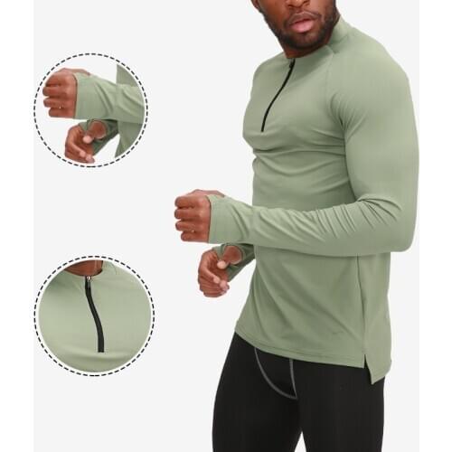 Compression Shirt 2020 New Fitness Clothes Mens Quick-drying Breathable Outdoor Running Tights Long Sleeves Jogging Base Coat