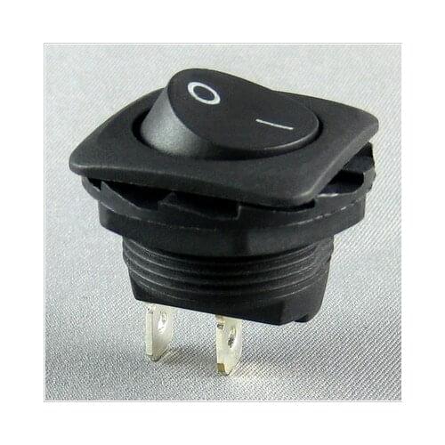 Circular rocker switch KCD8 A2 KCD8-11 6A 2 feet black button