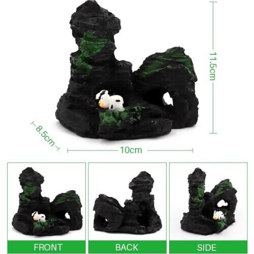 Aquarium Landscaping Mountain Fish Decoration Ornamental Rockery Simulation Resin Aquarium Decoration