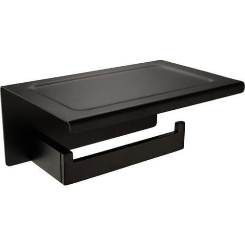 Leyden Toilet Paper Holder Hot Sale Black Finish 304 Stainless Steel Tissue Holder Roll Paper Holder Bathroom Accessories