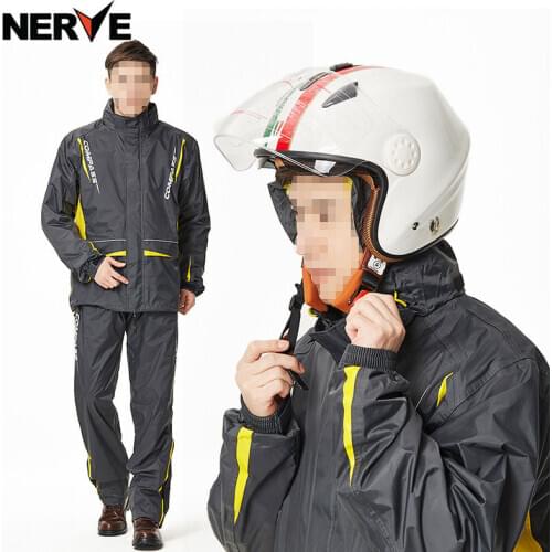 Motorcycle Rain Suit Raincoat+Rain Pants Poncho Motorcycle Rain Jacket Motorbike Scooter Riding Rain Suit