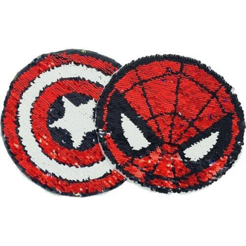 Football Reversible Change Sequins Sew On Patches for clothes Kids Boy Girl T Shirt Coat Embroidered Reverse cat Patch Applique