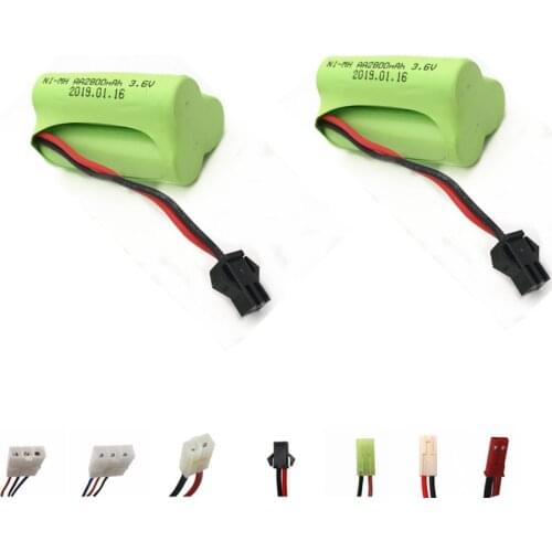 3.6v 2800mAh NiMH Battery For Rc toys Cars Tanks Trains RC Robots Guns Ni-MH AA 2400mah 3.6v Rechargeable Battery For RC boat