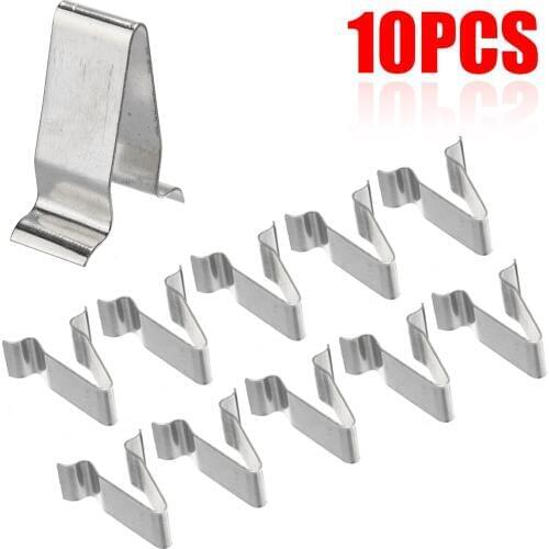 New Arrivals 10Pcs/lot Metal Spring Trim Clips Fastener Retainer Rivet Fastener Clip For Audi For Skoda
