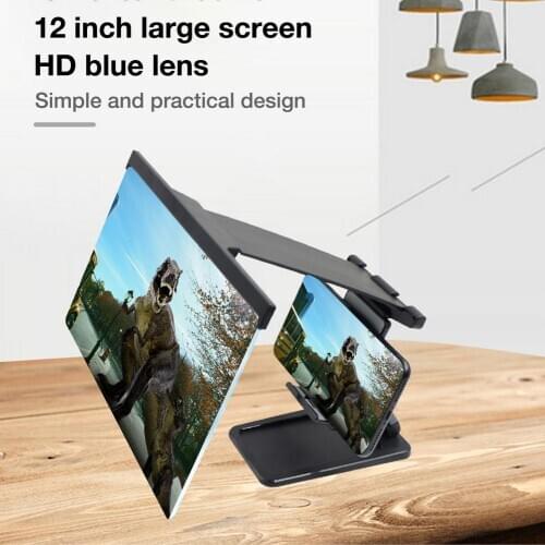 Portable Mobile Phone 3D Screen Video HD Magnifier Folding Expander Stand Enlarged Movie Amplifying Projector Stand Bracket