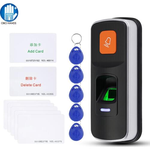 RFID Fingerprint Access Control Reader Biometric System Fingerprint Access Controller Door Opener Support SD Card Doorbell WG26