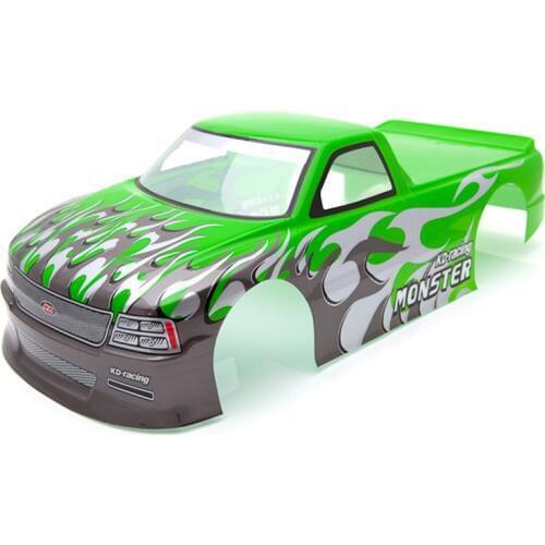 Retail for 1/10 RC Car Venom T-10 PVC Painted Body Shell 1/10 RC Car Pick Up Truck Width 205Mm Wheelbase 255Mm