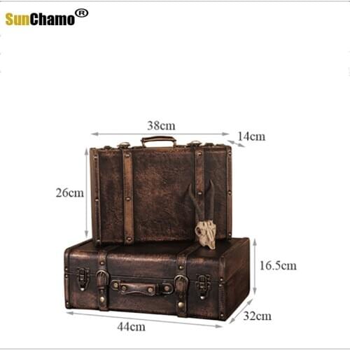 Sunchamo Leather Suitcases