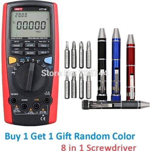 UNI-T UT71B Professional Smart LCD Digital AC DC Current Voltage USB True REL Resistance Tester Ammeter Multitester