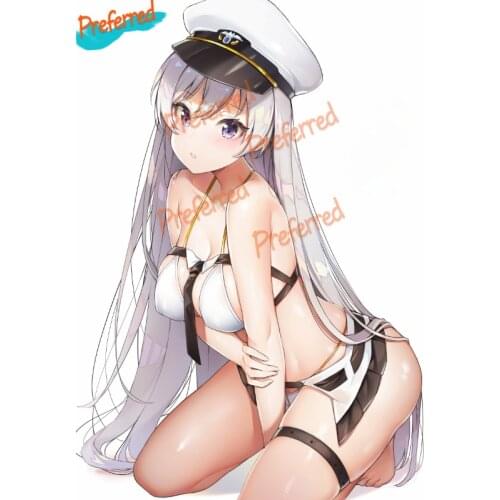 Anime Cartoon Azur Lane Enterprise Decal Motocross Racing Laptop Helmet Trunk Wall Vinyl Car Sticker Die Cutting