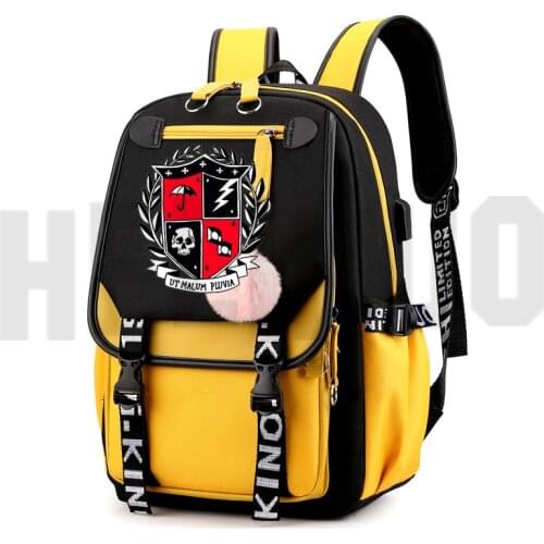 The Umbrella Academy Backpack Women Anime Design Schoolbag Kawaii Book Bag Softback Bookbag Zipper Laptop Back Pack Hip Hop