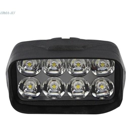 1Pc Motorcycle Car Super Bright 8 LED Light Headlight Spotlights Headlamp