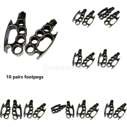 10 pairs Flying Knuckle Foot Pegs Footpegs Custom For Harley XL V Rod FXDF