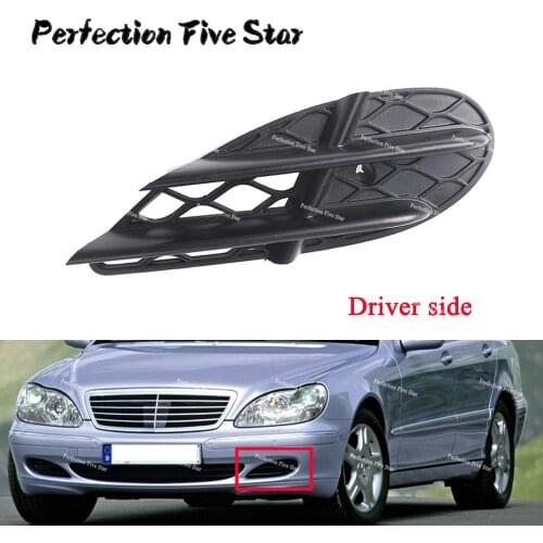 2208851323 For Mercedes-Benz MB S-Class W220 2003 2004 2005 2006 Front Bumper Lower Grille Cover Cap Left
