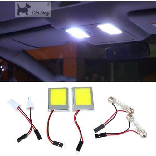 Car Flashing 5set T10 24 SMD led 12V Panel Interior dome light Festoon bulb Truck Plate COB LED car-styling Lamp free shipping