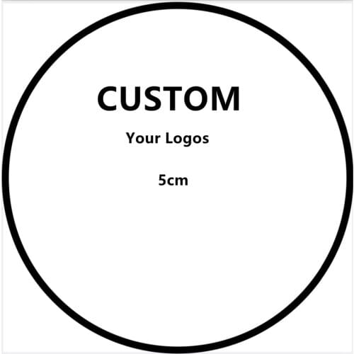50PCS Acrylic Custom 3D Round Happy Birthday Cupcake Topper Customized Logos Wedding Birthday Design Personalize Cake Decoration