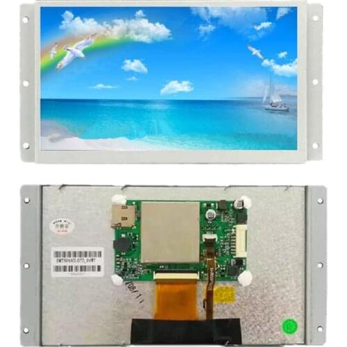 DMT80480L070_04WT 7 inch serial screen Super cost-effective instruction screen Resistive touch screen 65K Colors, UART LCM