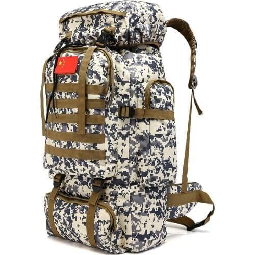 70L Large Capacity Backpack Nylon Waterproof Military Tactics Molle Army Bag Men Backpacks Rucksack for Hike Travel bag mochila