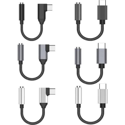 USB C Digital To 3.5mm Female Headphone Jack Adapter, Type C Auxiliary Audio Converter For IPad Pro Google Pixel Samsung