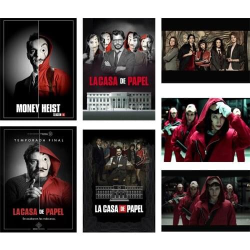 Diamond Painting The Paper House Season Poster Spain Suspenseful TV Series Diamond Embroidery Mosaic Art Kits Home Decoration