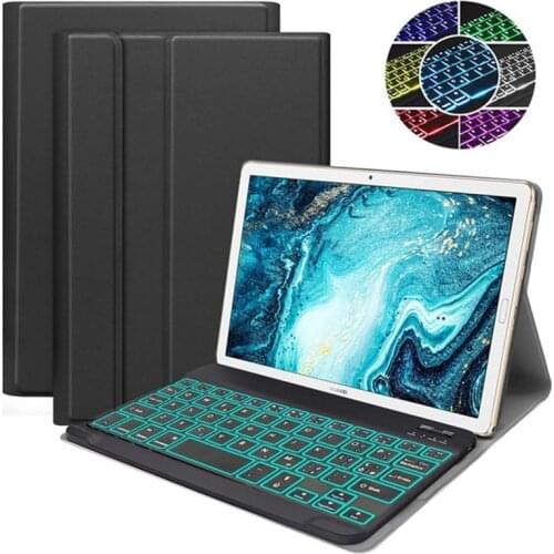 Keyboard Case For Huawei Mediapad M6 10.8 2019 Bluetooth Keyboard For Huawei M6 10.8'' VRD-L09 Smart Tablet Slim Leather Cover