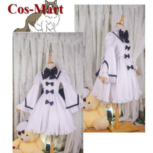 Anime Touhou Sangetsusei Luna Child Cosplay Costume White Cute Formal Dress Female Role Play Clothing Custom-Make Any Size
