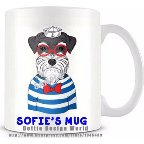 DIY 2020 New arrive Personalized Cute Pug funny novelty travel mug Ceramic white coffee tea cup Custom Birthday Christmas gifts