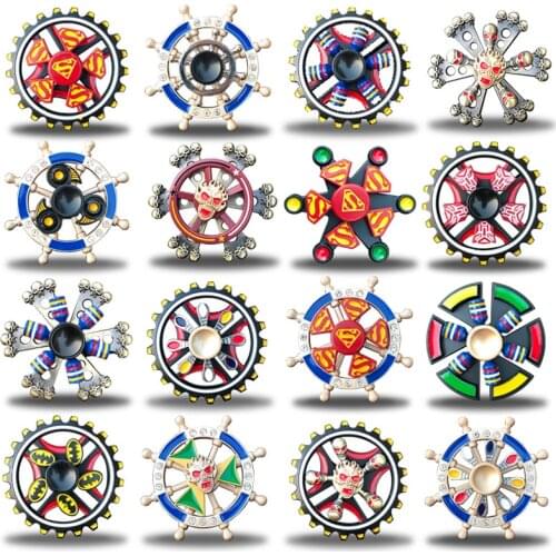 Double-layer fingertip top metal decompression Fidget Spinner Children adult decompression toy mute high-speed spinning top