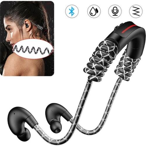 Headset IPX54 Waterproof Noise Cancelling Sport Headphone Hifi Bass Music Earphones with Mic for iPhone Android Phone