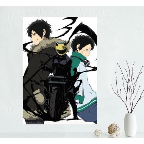 Custom Durarara Canvas Poster Bedroom Home Decoration Wall Poster Art Print Canvas Fabric Gift For Friend 50x75CM,60x90CM