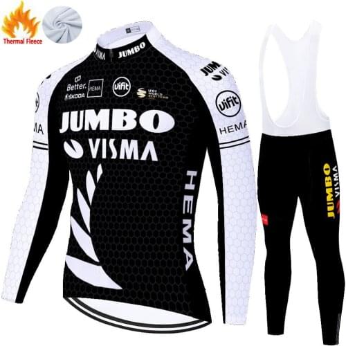 JUMBO VISMA Winter Thermal Fleece Велоспорт Ciclismo Masculino Рубашка Мужская Tenue Velo Homme 자전거의류 Cycling Equipment