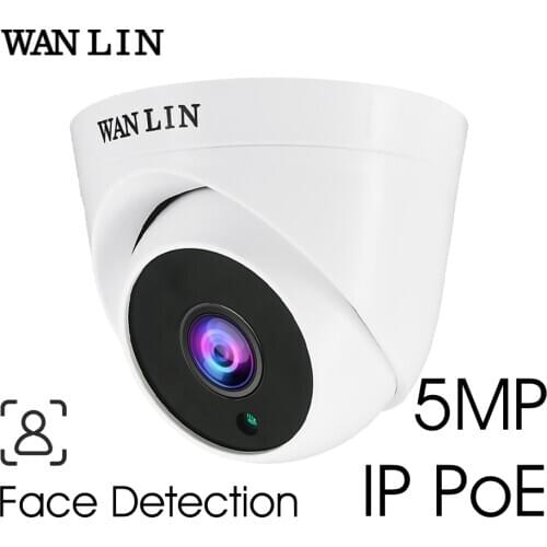 WANLIN Sony IMX335 5MP Full HD SONY IMX307 2MP 1080P PoE IP Face Detection Network Camera H.265X Indoor Dome 3Pcs Array LED